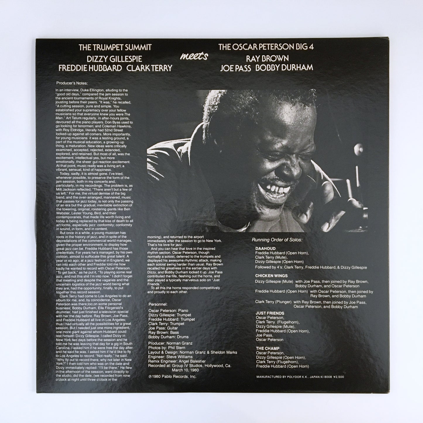 LP/ OSCAR PETERSON BIG FOUR / TRUMPET SUMMIT / 国内盤 帯・ライナー PABLO MTF1612