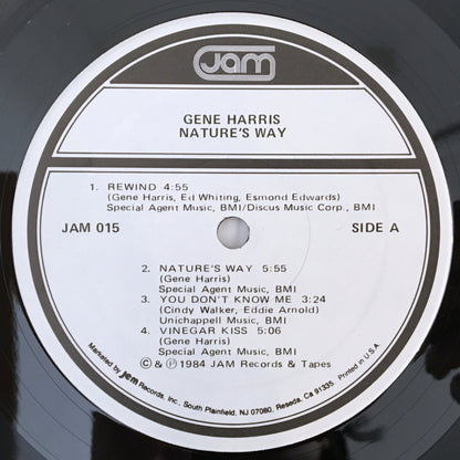 LP/ GENE HARRIS  / NATURE'S WAY / US盤 JAZZ-FUNK JAM JAM015