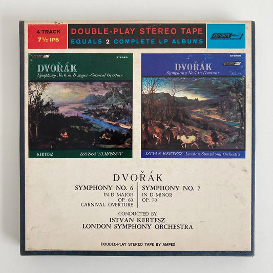 オープンリールテープ /イシュトヴァン・ケルテス /ドヴォルザーク:交響曲第6番、第7番 / US盤 ライナー 7号 19cm/s (7 1/2IPS) 4トラック  LONDON LC80189