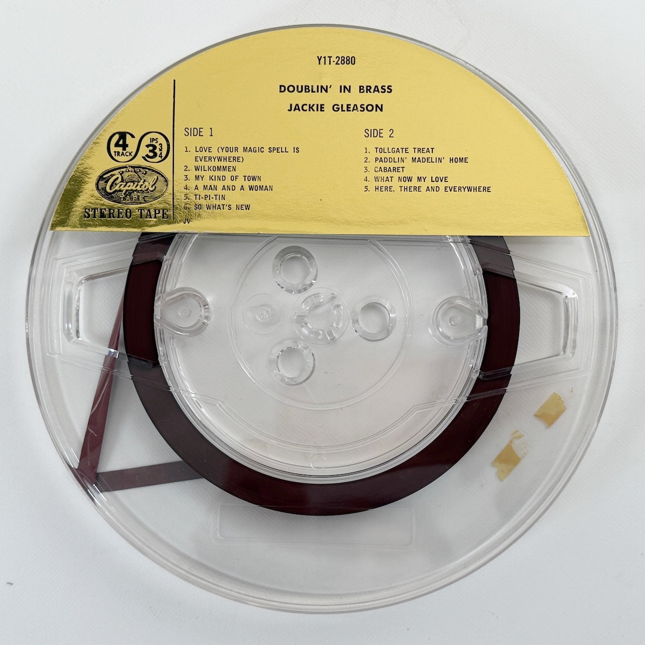 オープンリール/ JACKIE GLEASON / DOUBLIN' IN BRASS / US盤 7号 4トラック 9.5cm/s (3 3/4IPS) CAPITOL Y1T2880