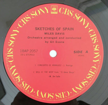 LP/ MILES DAVIS / SKETCHES OF SPAIN / 国内盤 帯・ライナー  COLUMBIA 18AP2057