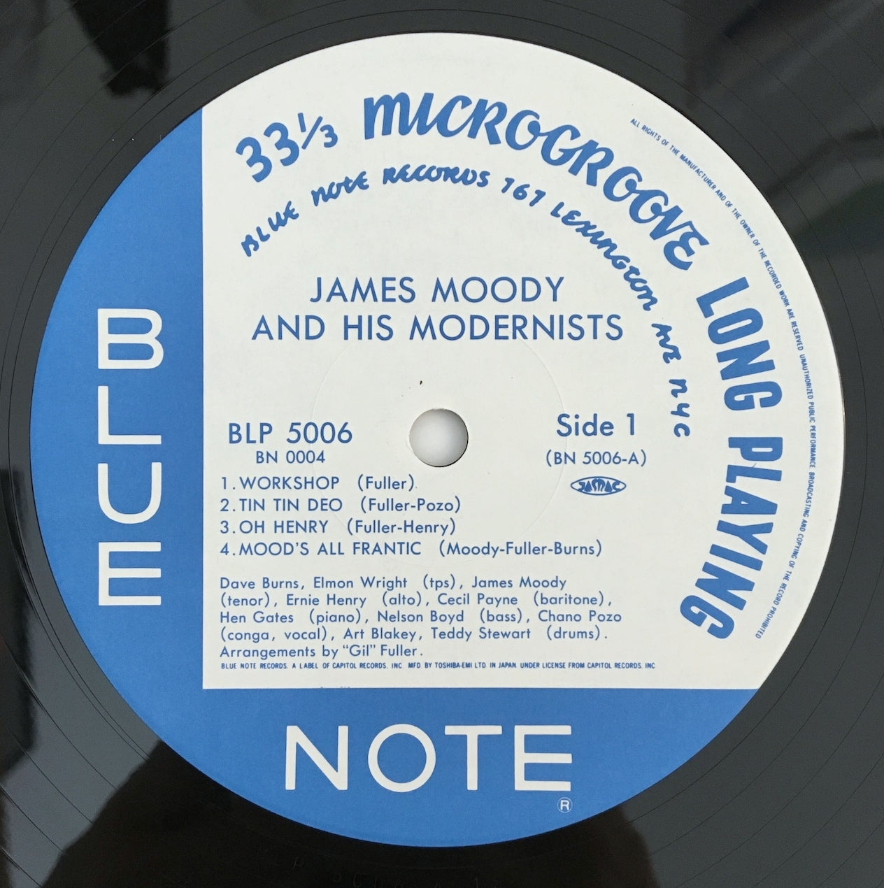 LP/ JAMES MOODY / AND HIS MODERNISTS / 国内盤 帯・ライナー BLUE NOTE BN0004