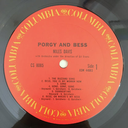 LP/ MILES DAVIS / PORGY AND BESS / US盤 COLUMBIA CS8085