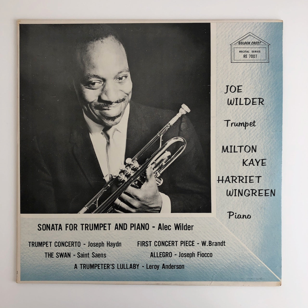 LP/ JOE WILDER / SONATA FOR TRUMPET AND PIANO / US盤 GOLDEN CREST  RE7007