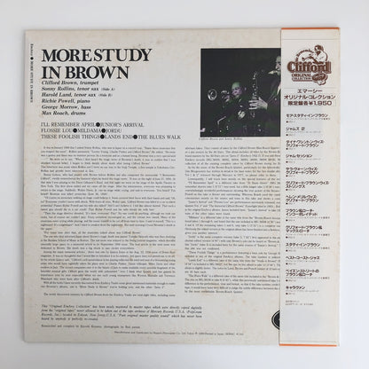 LP/ CLIFFORD BROWN / MORE STUDY IN BROWN / 国内盤 帯・ライナー付き EMARCY 195J-1