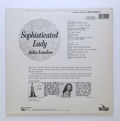 LP/ JULIE LONDON  / SOPHISTICATED LADY / UK盤 インナー付き LIBERTY ED2604211