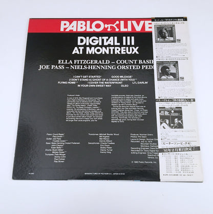 LP/ ELLA FITZGERALD / DIGITAL III AT MONTREUX / 国内盤  帯・ライナー付き PABLO 28MJ3014