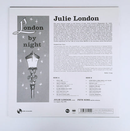 LP/ JULIE LONDON  / LONDON BY NIGHT / 国内盤 2011年 リイシュー PAN AM 9152231