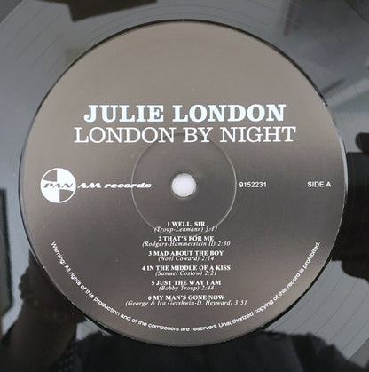 LP/ JULIE LONDON  / LONDON BY NIGHT / 国内盤 2011年 リイシュー PAN AM 9152231