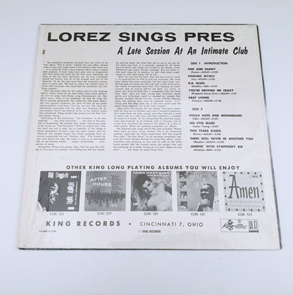 LP/ LOREZ ALEXANDRIA / LOREZ SINGS PRES / US盤 再発盤 KING KLP-565