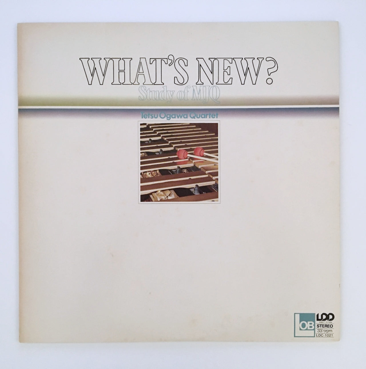 LP/ TETSU OGAWA QUARTET / WHAT'S NEW? STUDY OF MJQ / 国内盤  ライナー付き LOB LDC1021