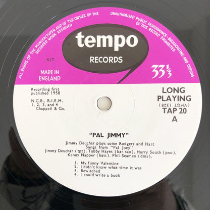 LP/ PAL JIMMY / RAL JIMMY! / 国内盤 ライナー 白スリーヴ 澤野公房 TEMPO TAP20