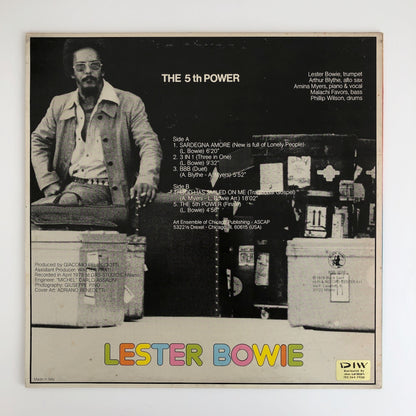 LP/ LESTER BOWIE / THE 5TH POWER. 1 / イタリア盤 直輸入　解説書付き帯（ヤケ） DIW DIW-1034