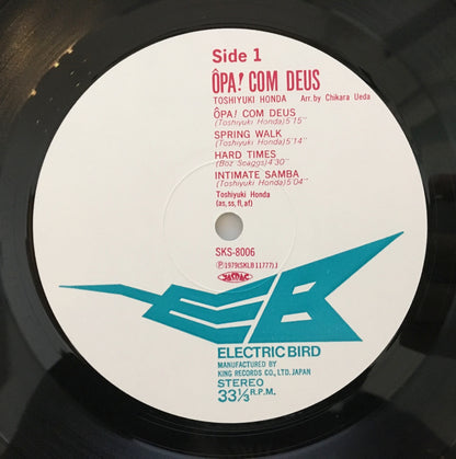 LP/ 本多俊之 / OPA COM DEUS / 国内盤 ライナー付き ELECTRIC BIRD SKS-8006