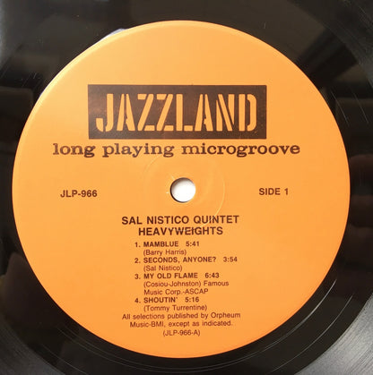 LP/ SAL NISTICO / HEAVYWEIGHTS / US盤 WAVE JAZZ ライナー付き JAZZLAND WWLJ-7037