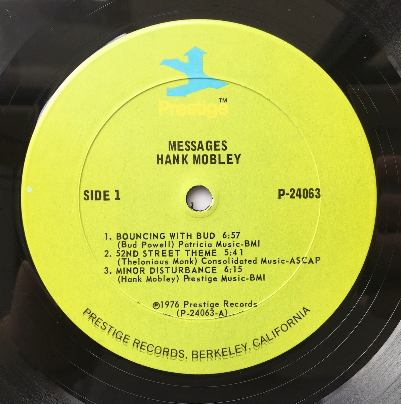 LP/ HANK MOBLEY / MESSAGES / US盤 2枚組 草色ラベル PRESTIGE P-24063