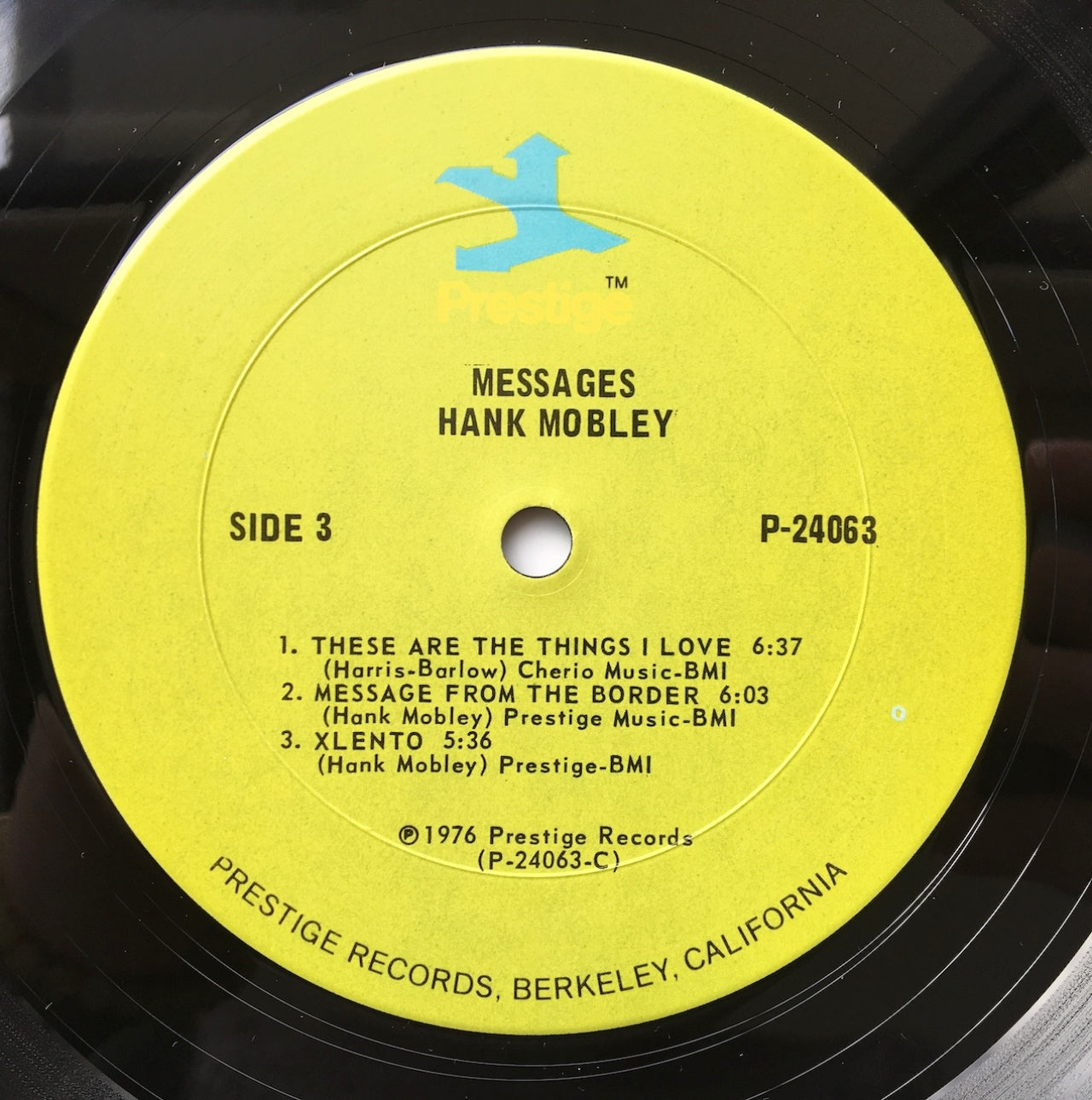 LP/ HANK MOBLEY / MESSAGES / US盤 2枚組 草色ラベル PRESTIGE P-24063