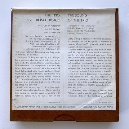 オープンリール/ OSCAR PETERSON / THE TRIO / THE SOUND OF THE TRIO / US盤 7号 4トラック 19cm/s (7 1/2IPS) インサート VERVE VSTP287
