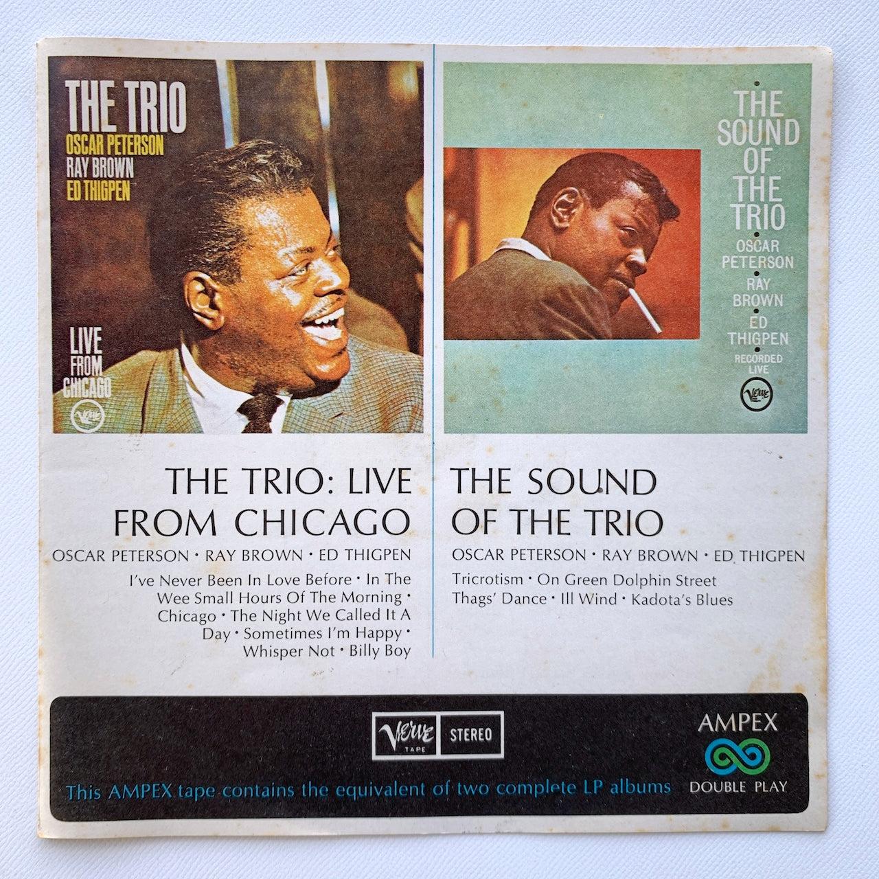 オープンリール/ OSCAR PETERSON / THE TRIO / THE SOUND OF THE TRIO / US盤 7号 4トラック 19cm/s (7 1/2IPS) インサート VERVE VSTP287