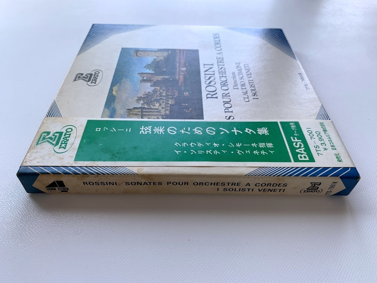 オープンリール/ クラウディオ・シモーネ / ロッシーニ：弦楽のためのソナタ集 / 国内盤 7号 4トラック 19cm/s (7 1/2IPS) 帯・ライナー ERATO 7TS-7001