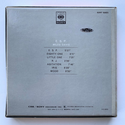 オープンリール/ MILES DAVIS / E.S.P. / 国内盤 7号 4トラック 19cm/s (7 1/2IPS) ライナー CBS SONY SONT-52021