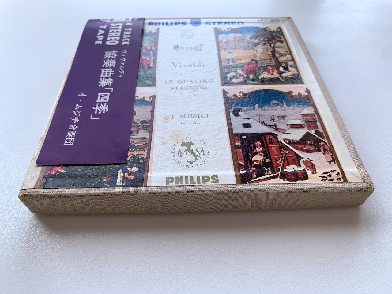 オープンリール/ イ・ムジチ合奏団 / ヴィヴァルディ：ヴァイオリン協奏曲集「四季」 / 国内盤 7号 4トラック 19cm/s (7 1/2IPS) 帯 PHILIPS SFT-2001