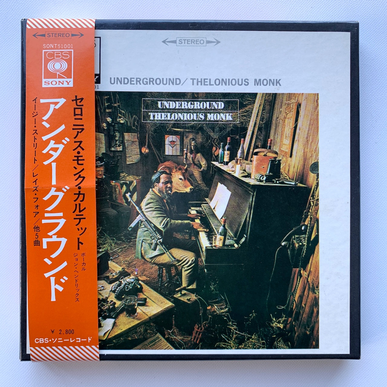 オープンリール/ THELONIOUS MONK / UNDERGROUND / 国内盤 7号 4トラック 19cm/s (7 1/2IPS) 帯・ライナー CBS SONY SONT-51001