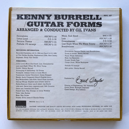 オープンリール/ KENNY BURRELL / GUITAR FORMS / US盤 7号 4トラック 19cm/s (7 1/2IPS) VERVE VSTC327