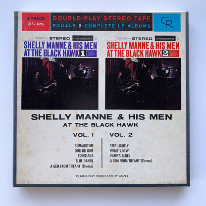 オープンリール/ SHELLY MANNE / AT THE BLACK HAWK, VOL. 1 & VOL. 2 / US盤 7号 4トラック 9.5cm/s (3 3/4IPS) CONTEMPORARY CYF7578