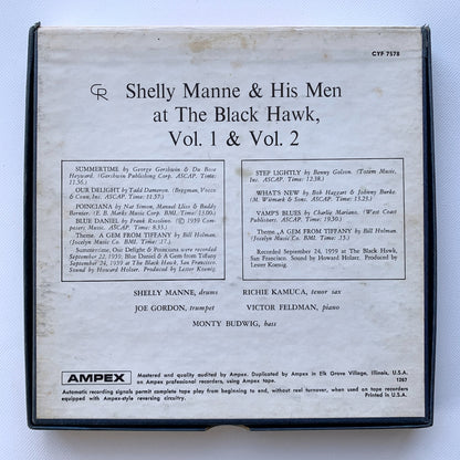 オープンリール/ SHELLY MANNE / AT THE BLACK HAWK, VOL. 1 & VOL. 2 / US盤 7号 4トラック 9.5cm/s (3 3/4IPS) CONTEMPORARY CYF7578