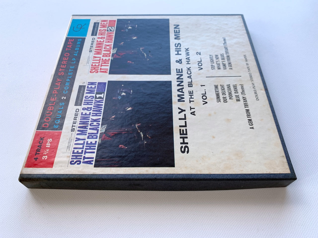 オープンリール/ SHELLY MANNE / AT THE BLACK HAWK, VOL. 1 & VOL. 2 / US盤 7号 4トラック 9.5cm/s (3 3/4IPS) CONTEMPORARY CYF7578