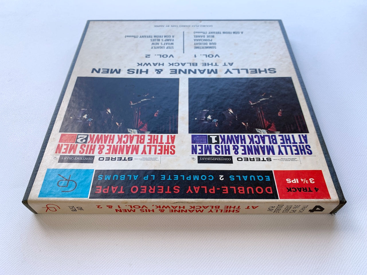 オープンリール/ SHELLY MANNE / AT THE BLACK HAWK, VOL. 1 & VOL. 2 / US盤 7号 4トラック 9.5cm/s (3 3/4IPS) CONTEMPORARY CYF7578