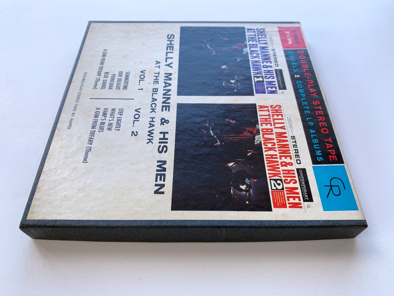 オープンリール/ SHELLY MANNE / AT THE BLACK HAWK, VOL. 1 & VOL. 2 / US盤 7号 4トラック 9.5cm/s (3 3/4IPS) CONTEMPORARY CYF7578