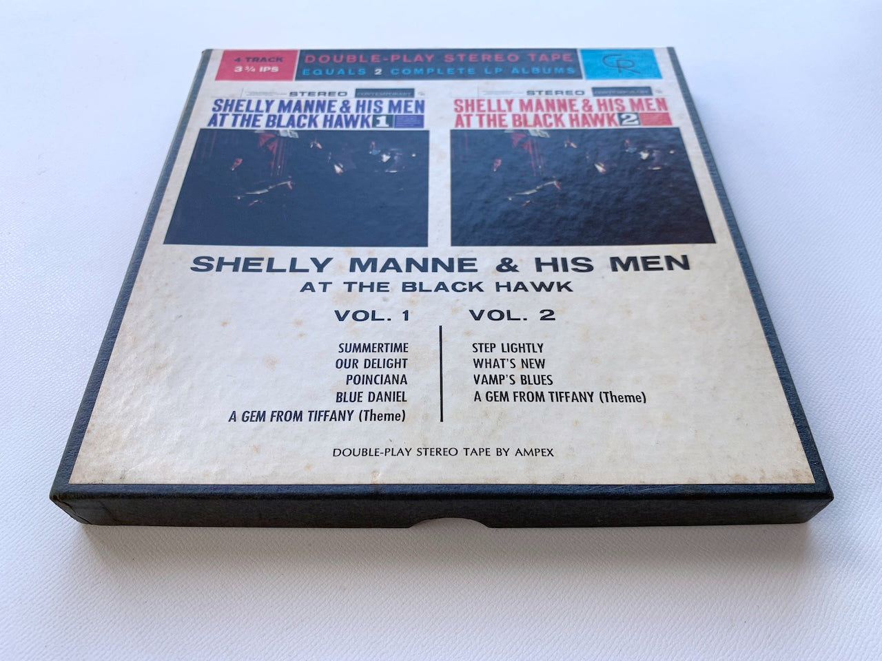 オープンリール/ SHELLY MANNE / AT THE BLACK HAWK, VOL. 1 & VOL. 2 / US盤 7号 4トラック 9.5cm/s (3 3/4IPS) CONTEMPORARY CYF7578