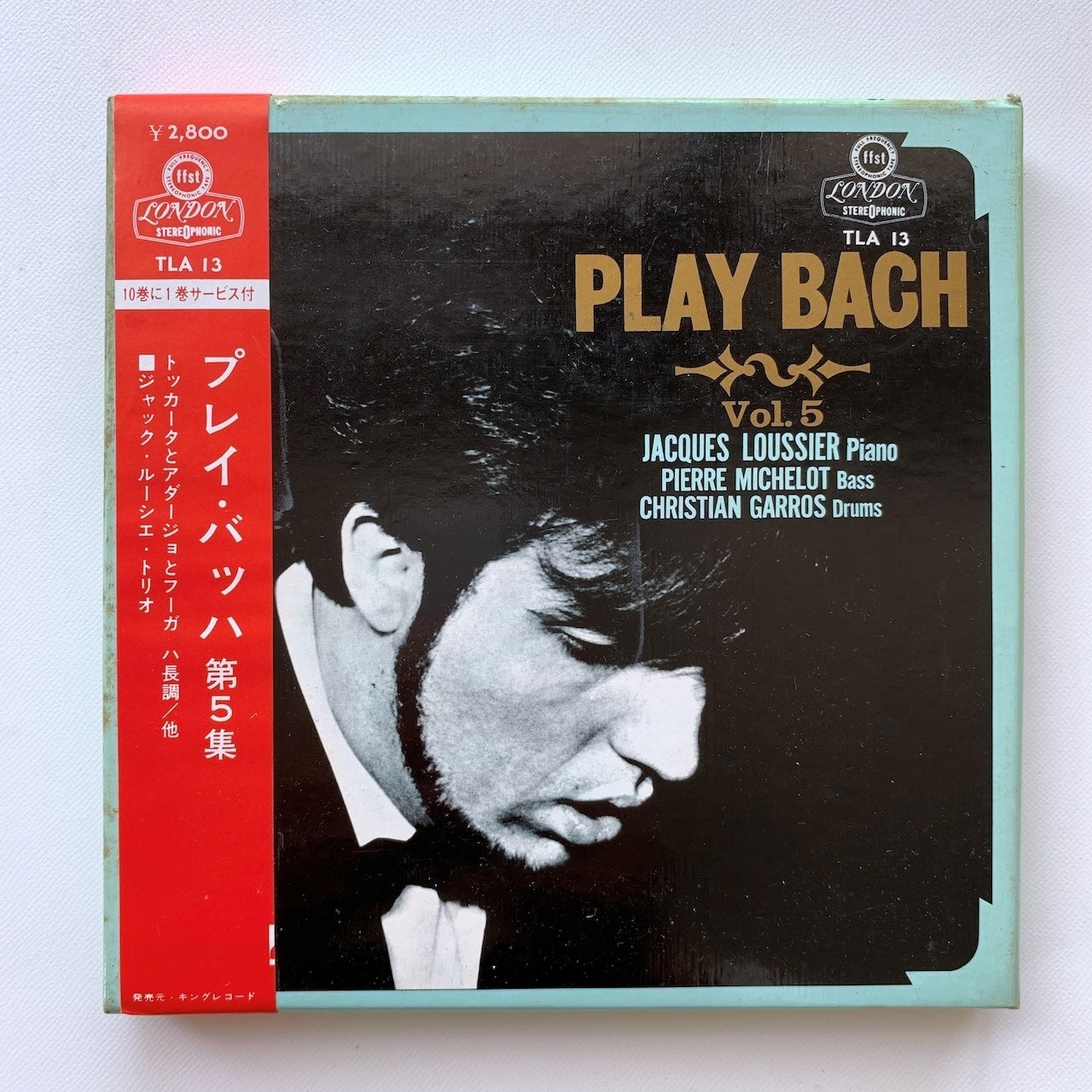 オープンリール/ ジャック・ルーシェ / プレイ・バッハ 第5集 / 国内盤 7号 4トラック 19cm/s (7 1/2IPS) 帯・ライナー LONDON TLA-13