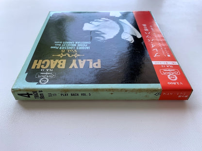 オープンリール/ ジャック・ルーシェ / プレイ・バッハ 第5集 / 国内盤 7号 4トラック 19cm/s (7 1/2IPS) 帯・ライナー LONDON TLA-13