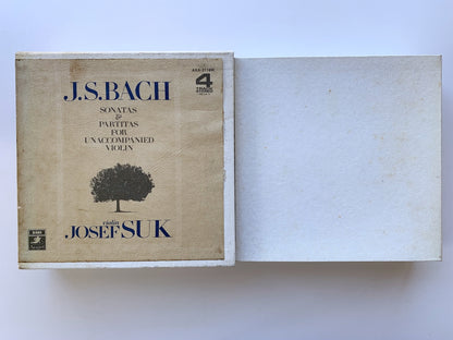 オープンリール/ ヨゼフ・スーク / J.S.バッハ：無伴奏ヴァイオリンのためのソナタとパルティータ(全曲) / 国内盤 2本組 7号 4トラック 19cm/s (7 1/2IPS) ライナー EMI AXA-3116W