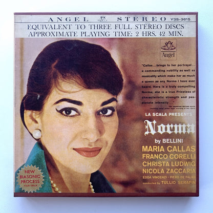 オープンリール/ マリア・カラス / ベッリーニ：歌劇「ノルマ」 / US盤 7号 4トラック 9.5cm/s (3 3/4IPS) ANGEL Y3S-3615