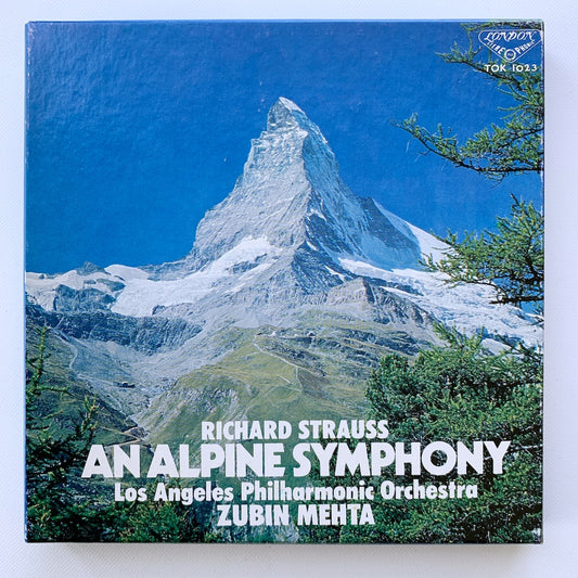 オープンリール/ メータ / R. シュトラウス：アルプス交響曲 / 国内盤 7号 4トラック 19cm/s (7 1/2IPS) ライナー LONDON TOK-1023