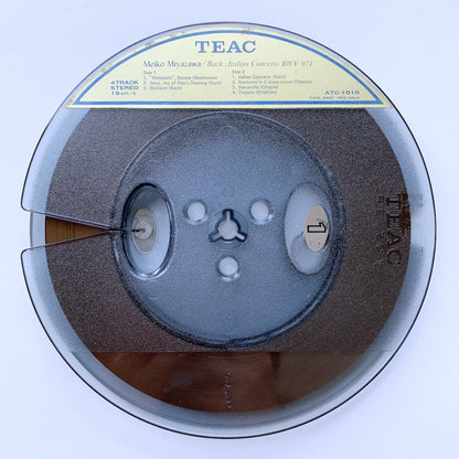 オープンリール/ 宮沢明子 / J.S.バッハ：イタリア協奏曲 他 / 国内盤 7号 4トラック 19cm/s (7 1/2IPS) ライナー TEAC ATC-1010