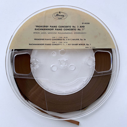 オープンリール/ バイロン・ジャニス / ラフマニノフ：ピアノ協奏曲第1番 他 / US盤 7号 4トラック 19cm/s (7 1/2IPS) MERCURY ST-90300