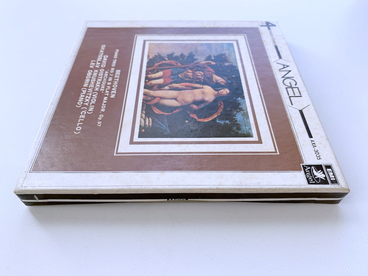 オープンリール/ オイストラフ・トリオ / ベートーヴェン：ピアノ三重奏曲第7番「大公」 / 国内盤 7号 4トラック 19cm/s (7 1/2IPS) ライナー EMI AXA-3035