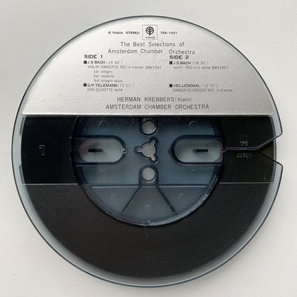 オープンリール/ アムステルダム室内合奏団 / J.S.バッハ：ヴァイオリン協奏曲第1番 他 / 国内盤 7号 4トラック 19cm/s (7 1/2IPS) ライナー TRIO TSA-1001 27170