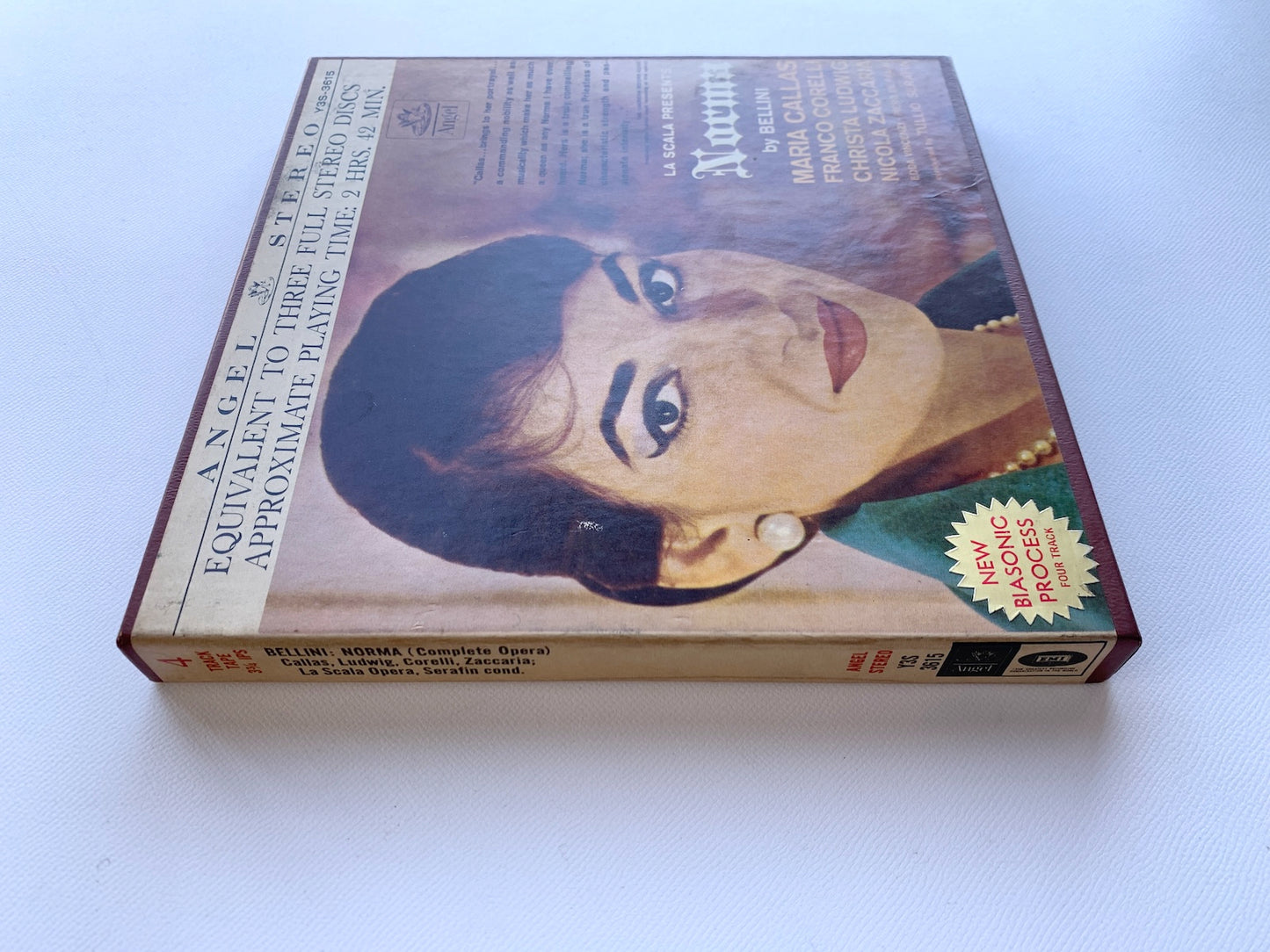 オープンリール/ マリア・カラス / ベッリーニ：歌劇「ノルマ」 / US盤 7号 4トラック 9.5cm/s (3 3/4IPS) ANGEL Y3S-3615