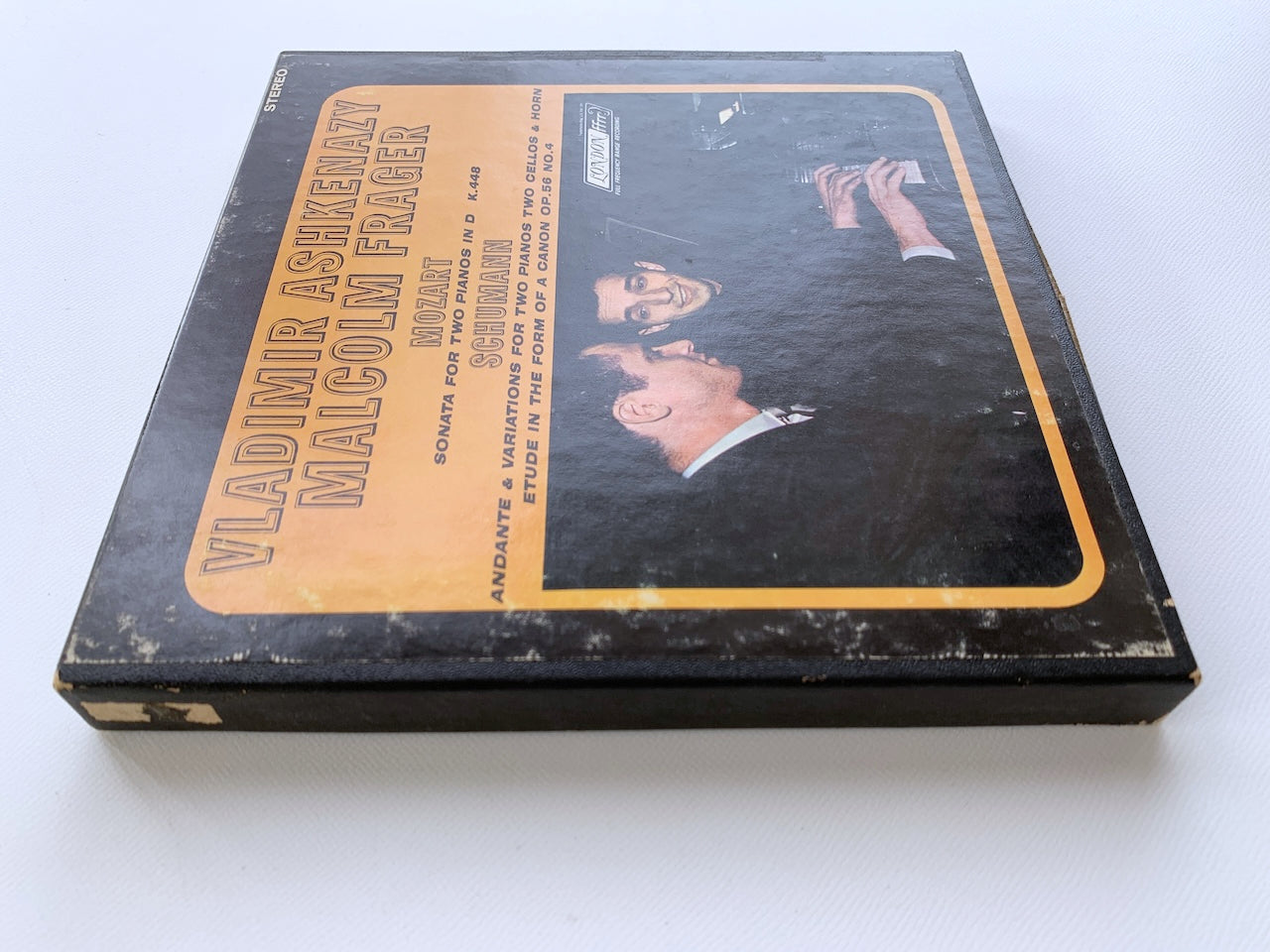 オープンリール/ アシュケナージ、フレイジャー / モーツァルト：2台のピアノのためのソナタ 他 / US盤 7号 4トラック 19cm/s (7 1/2IPS) インサート AMPEX LCL80168