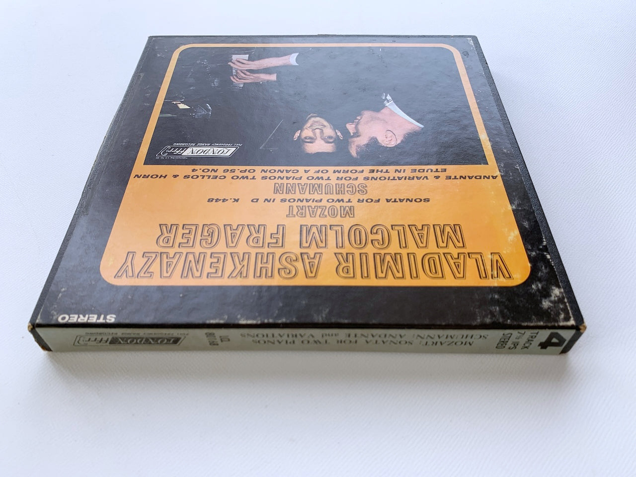 オープンリール/ アシュケナージ、フレイジャー / モーツァルト：2台のピアノのためのソナタ 他 / US盤 7号 4トラック 19cm/s (7 1/2IPS) インサート AMPEX LCL80168