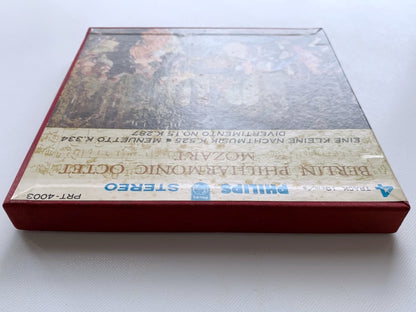 オープンリール/ ベルリン・フィルハーモニー八重奏団 / モーツァルト：アイネ・クライネ・ナハトムジーク / 国内盤 7号 4トラック 19cm/s (7 1/2IPS) ライナー PHILIPS PRT-4003