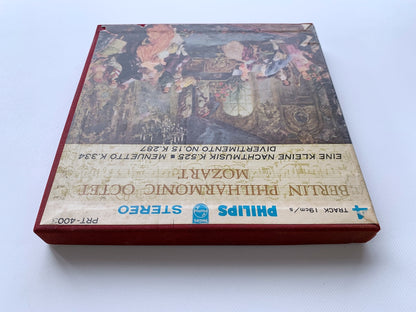 オープンリール/ ベルリン・フィルハーモニー八重奏団 / モーツァルト：アイネ・クライネ・ナハトムジーク / 国内盤 7号 4トラック 19cm/s (7 1/2IPS) ライナー PHILIPS PRT-4003