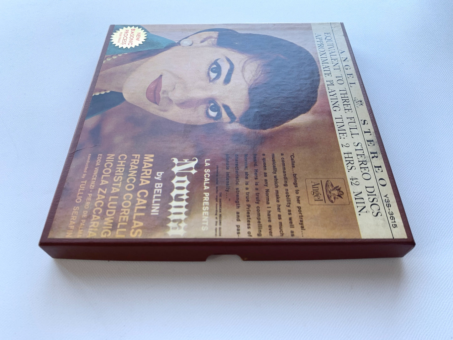 オープンリール/ マリア・カラス / ベッリーニ：歌劇「ノルマ」 / US盤 7号 4トラック 9.5cm/s (3 3/4IPS) ANGEL Y3S-3615