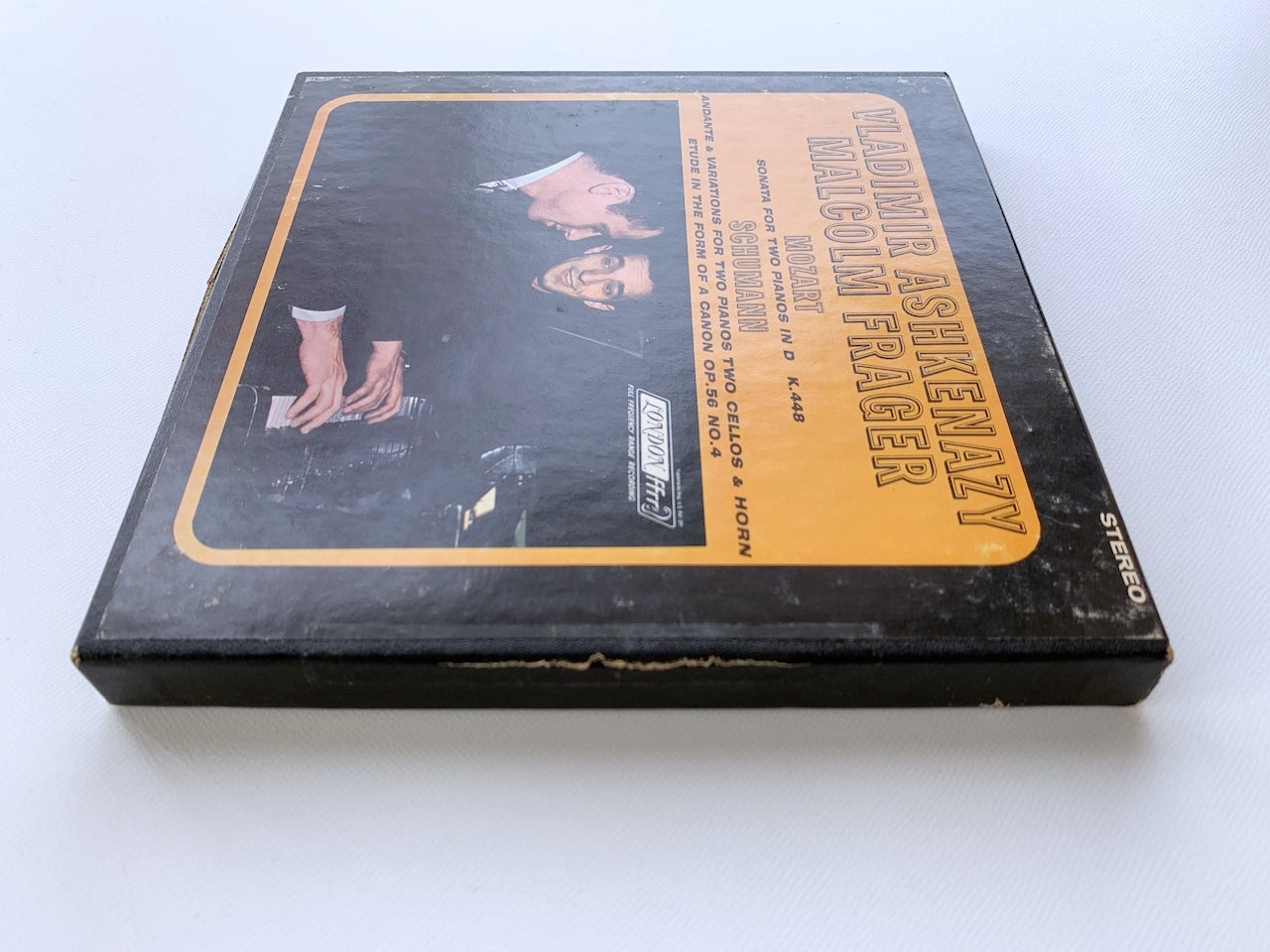 オープンリール/ アシュケナージ、フレイジャー / モーツァルト：2台のピアノのためのソナタ 他 / US盤 7号 4トラック 19cm/s (7 1/2IPS) インサート AMPEX LCL80168